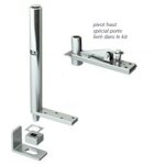 Mantion - ferme - portillon invisible simple action tube 40 85kg droite 25312dt