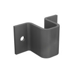 Gche plate entailler diamtre 14mm noir mantion 1316gp