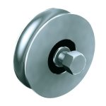 Finish - galet acier 90 s - rail diam 100 - 200 kgs gorge ronde 16