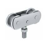 Monture pivotante reglable en hauteur - galets delrin - vis m10 - 3530