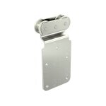 Mantion - monture sur plat pour d�placement droit porte 150kg - 2 galets acier - 251a