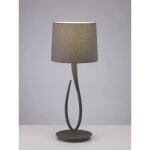 Lampe design, lampe design lua 1l big - mantra taupe en metal, mantra