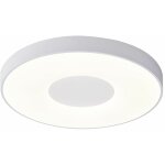 Mantra - plafonnier design, grande lampe de plafond coin led blanc en plastique