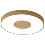 Mantra - plafonnier design, grande lampe de plafond coin led bois en plastique