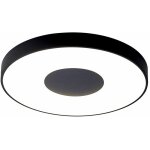 Mantra - plafonnier design, grande lampe de plafond coin led noir en plastique