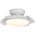 Plafonnier design, plafonnier led ventilateur aloha 45w blanc en plastique, mantra