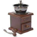 Manuel caf� moulin � grains main � �pices herbes de style vintage en bois r�tro burr moulin � grains ...