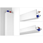 Plinthes d'angle cache - rideaux 12x6cm xps styrofoam profil en l habillage de tube, ek - 1: 20 mtres ...