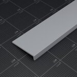 Mon march� d�co - appui de fen�tre pvc l. 20 cm x �p. 9 mm - gris - 120 cm