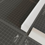 Mon march� d�co - corni�re pvc - longueur 2. 60 m - blanc - 2. 5 x 2. 5 cm