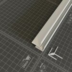Mon march dco - profil d'angle pvc alimentaire 8 mm - longueur 2. 60 m - blanc