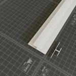 Profil de jonction pvc 8 mm - longueur 2. 60 m - blanc