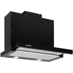 Klarstein - mariana 60 - hotte tiroir tlescopique 60cm - extraction 500 m / h - clairage led - 3 vitesses ...