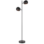 Markslojd - edgar - lampadaire d'int�rieur � 2 lumi�res noir, e14