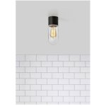 Markslojd - zen - plafonnier de salle de bain  1 lumire noir ip44, e27