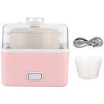 Marmite �lectrique isol�e � l'eau 0, 9l forme carr�e rose - pour soupe, rago�t et porridge - c�ramique, ...