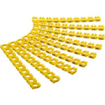 Clips d?identification de cbles  chiffres 0 - 9 , pour un diamtre de cble de 5, 6 - 7, 4 mm, 10x ...