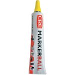 Crc - marqueur peinture jaune marker ball compatible sur acier ( prix pour 1 )