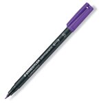 Marqueur permanent s - tip 0. 4mm - superfine lumocolour - 313 - violet - staedtler