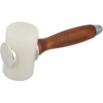 Marteau cuir poign�e en bois t t�te en nylon outil pour sculpture de cuir bricolage artisanat cuir