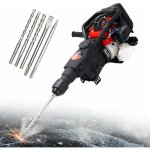 Marteau de d�molition � essence, 2 temps, 32, 7 cc, haute performance, avec burin pointu, perceuse � ...