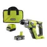 Ryobi - marteau perforateur 18v one + - 1 batterie lithiumplus 2. 5ah - 1 chargeur rapide r18sds - 125s ...
