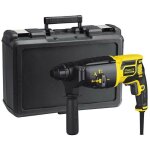 Stanley - marteau perforateur 750w sds + poigne latrale + tige 2 pointes burin plat adaptateur mallette ...