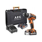 Aeg - marteau perforateur compact 4 modes sds + 18v combin� avec mallette + 2 batterie 2a + chargeur ...