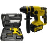 Marteau perforateur sans fil 20v nemura batterie 4ah + chargeur rapide + mallette de rangement