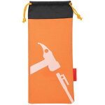 Marteau � piquets de tente avec pochette de rangement pour crampons et piquets (orange)