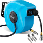 Masko - enrouleur de tuyau d'air comprim automatique 1 / 4 raccord - enrouleur de tuyau mural enrouleur ...