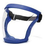 Masque complet 1 pi�ce - bleu, avec cadre, antibu�e, anti - poussi�re, masque complet ultra - clair, ...