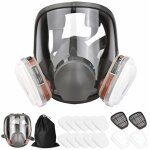 Masque complet 16 en 1 masque complet en silicone 1 corps de masque + 2 x cartouches filtrantes 3 + 2 ...