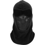 Masque facial int�gral avec panneau en silicone respirant, cache - cou polaire d'hiver pour �quitation ...