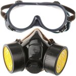 Masque  gaz professionnel masque de peinture au charbon actif respirateur avec 2 filtres anti - poussire, ...