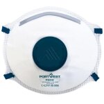 Masque respiratoire coque ffp2 valve dolomite p203 bte de 10 portwest