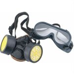 Masque respiratoire filtrant anti - chimique masque � gaz anti - pollution nocives vapeur, masque cartouche ...