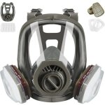 Masque respiratoire r�utilisable avec filtre, 6800 masque a gaz de protection respiratoire, masque anti ...