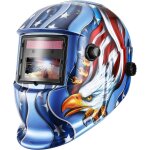 Masque de soudage automatique bleu, grand casque de soudage avec filtre de couleur v�ritable, true color ...