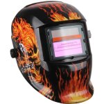 Masque de soudage cr�ne de feu � obscurit� variable avec filtre lcd � assombrissement automatique