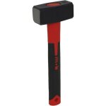 Massette angles abattus, t�te 12 cm manche tri - mati�re nertech arm� de fibre de verre, incassable - ...