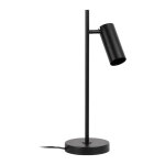 Mathias luminaires - mathias - lampe � poser verso en m�tal noir, compatible culot gu10, 7w - lapsverson ...