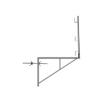 Matis�re - 4 consoles d'�chafaudage zingu�es 1. 00m x 1. 50m - tube rond - 110011509 / 04
