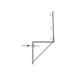 Matis�re - 4 consoles d'�chafaudage zingu�es 1. 00m x 1. 00m - tube rond - 110011009 / 04