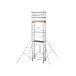 Matis�re - echafaudage base pliante avec kit d�nivel� - haut. travail max 6. 90m - al620 / p / alt - ...