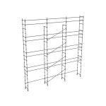 Matis�re - echafaudage fixe de fa�ade 100m� - structure seule + lisses - duo100 - s