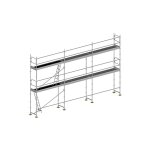 Matis�re - echafaudage fixe de fa�ade 60m� - structure + planchers + plinthes + lisses - duo60 - spp