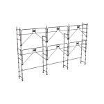 Matisre - echafaudage fixe de faade 60m - structure seule + garde - corps - duo60gc - s