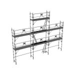 Matis�re - echafaudage fixe de fa�ade 68m� - structure + planchers + plinthes - version garde - corps ...
