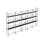 Matis�re - echafaudage de ma�on 128m� - structure seule + garde - corps - dcm128 - s